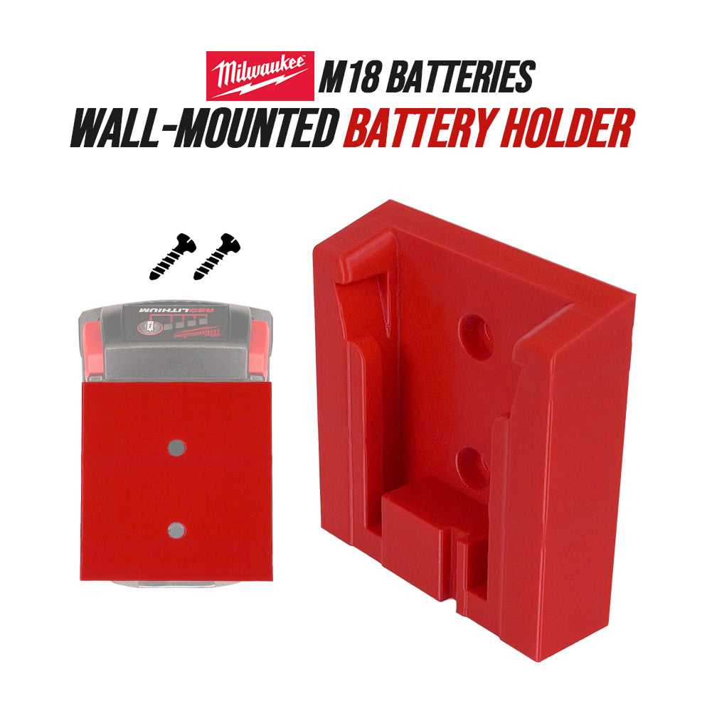 Milwaukee M18 Battery Storage Holder – Wall Mount Organizer