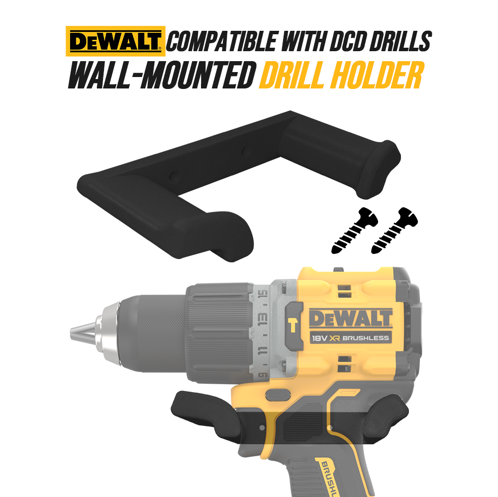 DeWalt Drill Holder – Heavy-Duty Wall Mount Organizer for Garage & Workshop