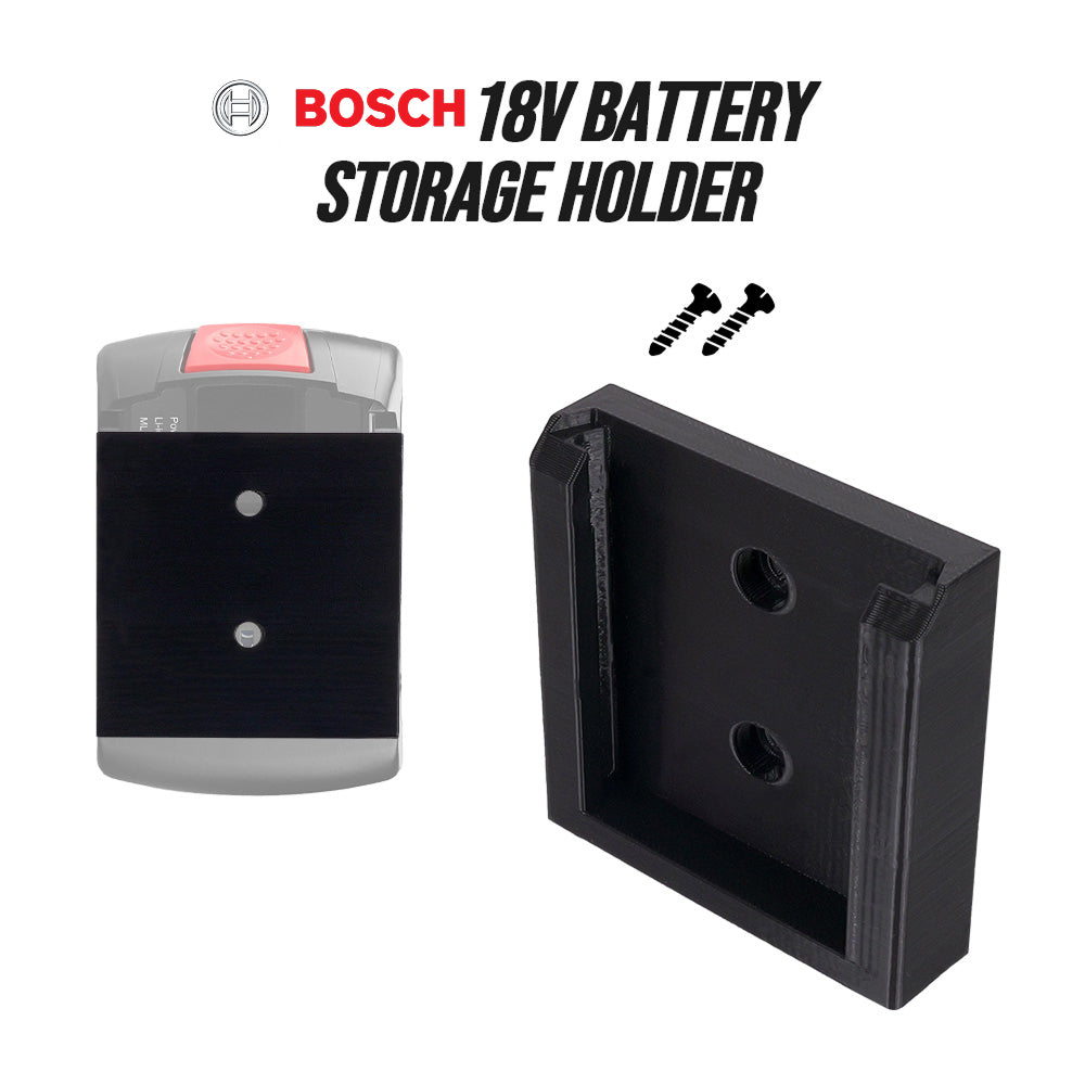 Bosch 18V Battery Storage Holder – Wall Mount Organizer – Se