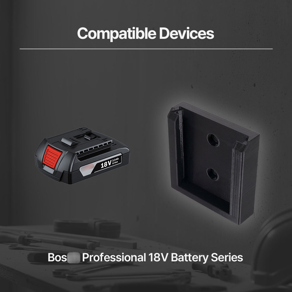 Bosch 18V Battery Storage Holder – Wall Mount Organizer – Se