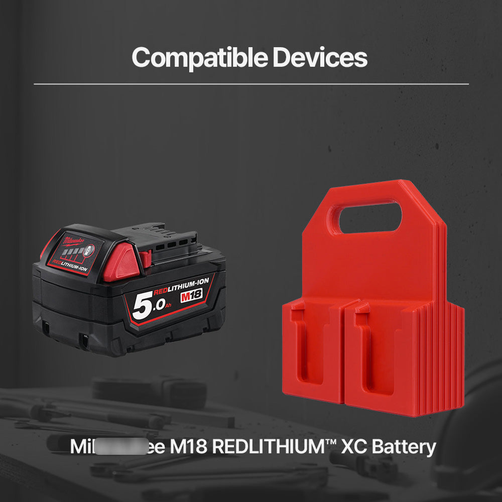 Milwaukee M18 Battery Holder 4-Pack – Portable Carry Caddy