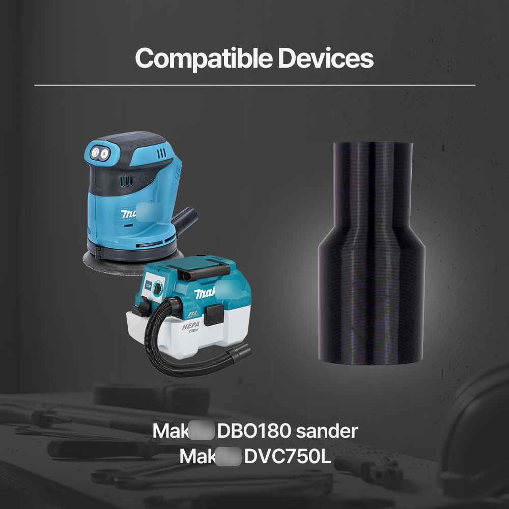 Makita DBO180 Sander to DVC750L Vacuum Adapter