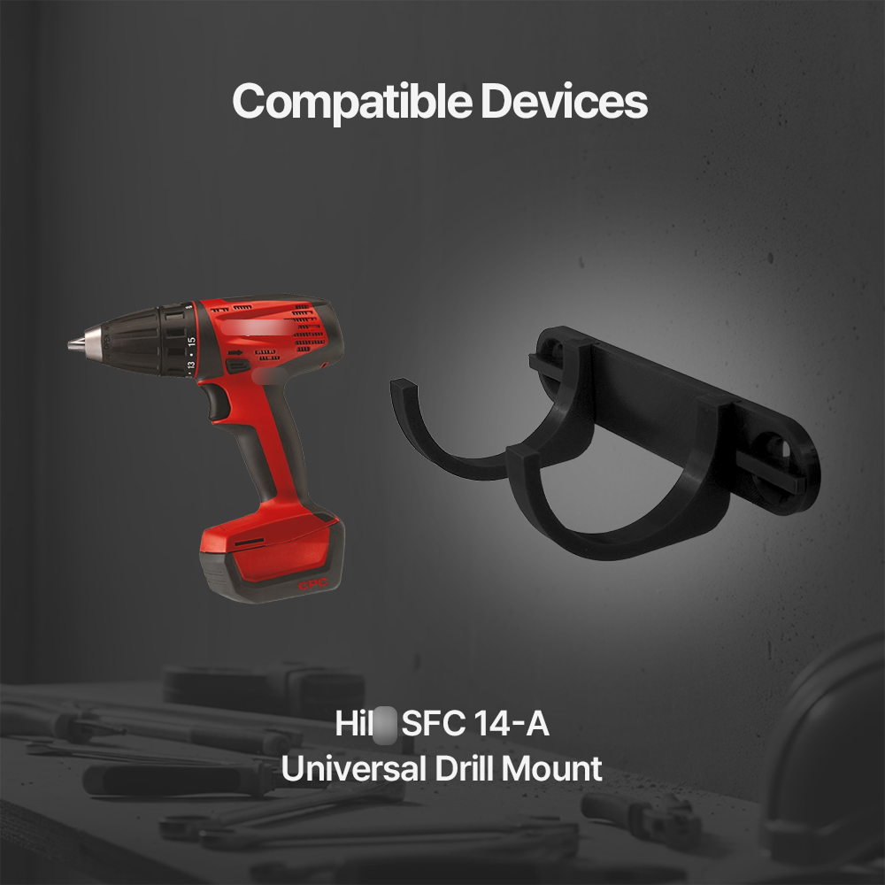 Hilti SFC 14-A Cordless Drill Holder – IKEA Skadis Pegboard