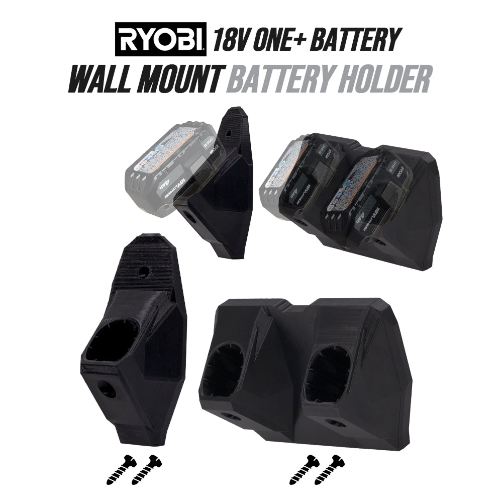 Ryobi Battery Holder - Wall Mount Battery Holder for Ryobi