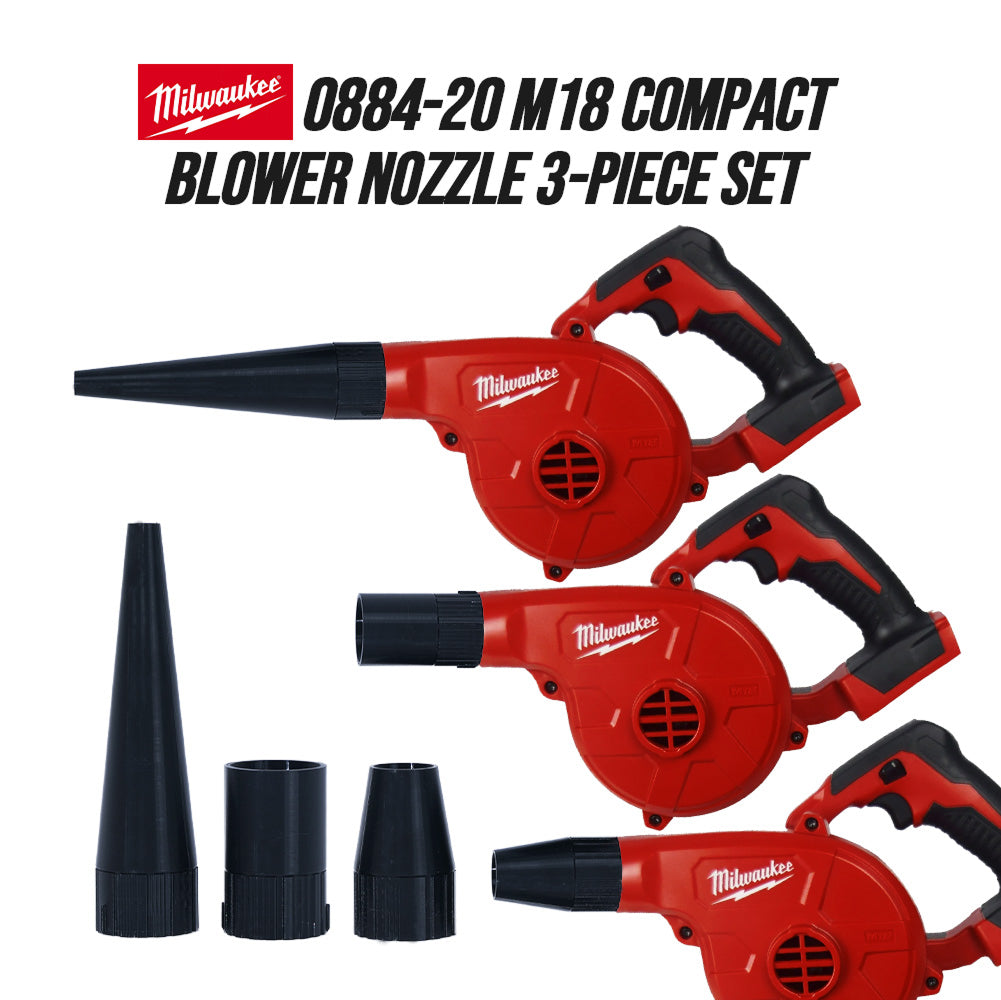 Milwaukee 0884-20 M18 BBL Compact Blower Nozzle 3-Piece Set