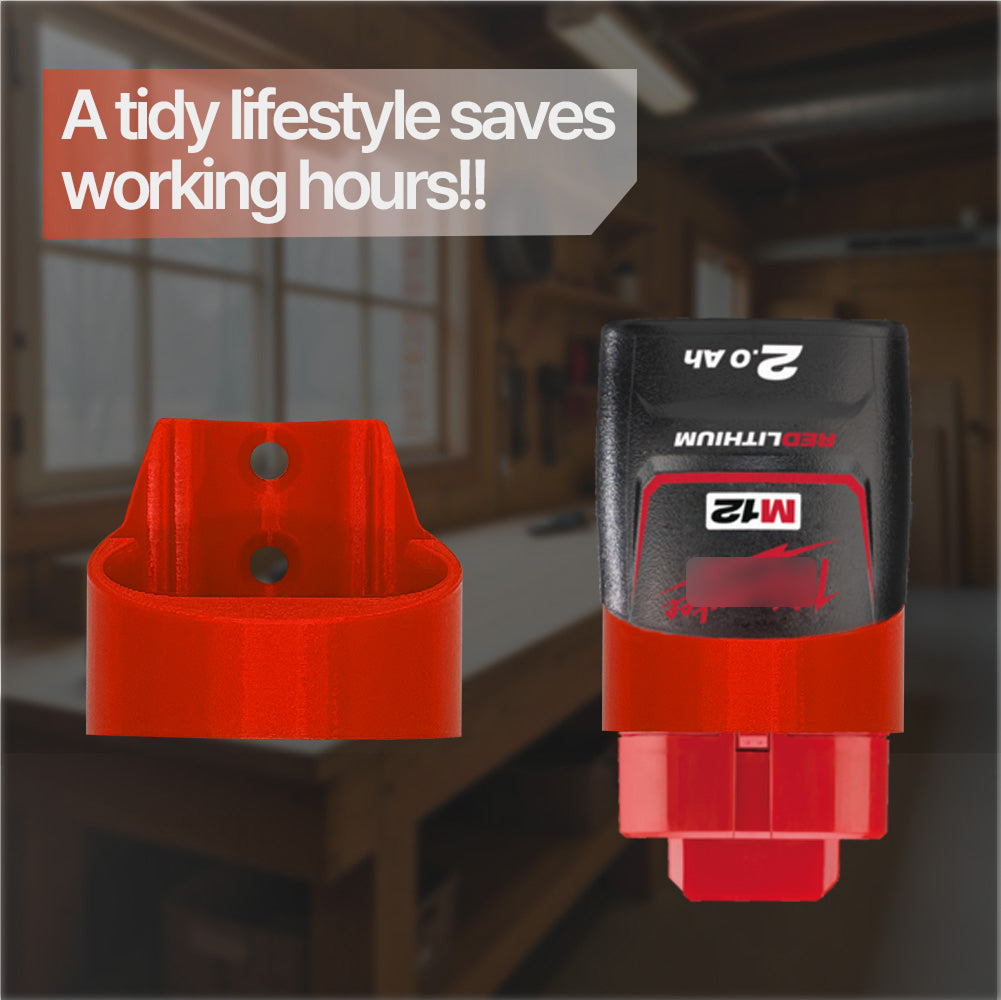 Milwaukee M12 12V Long Battery Holder Short Version