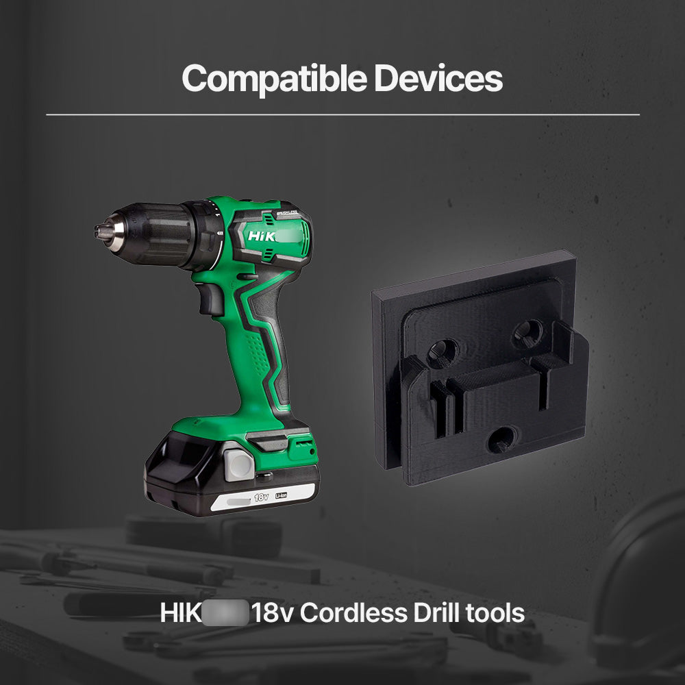 Hikoki Hitachi 18V & 36V Lithium Battery Holder – Wall-Mount