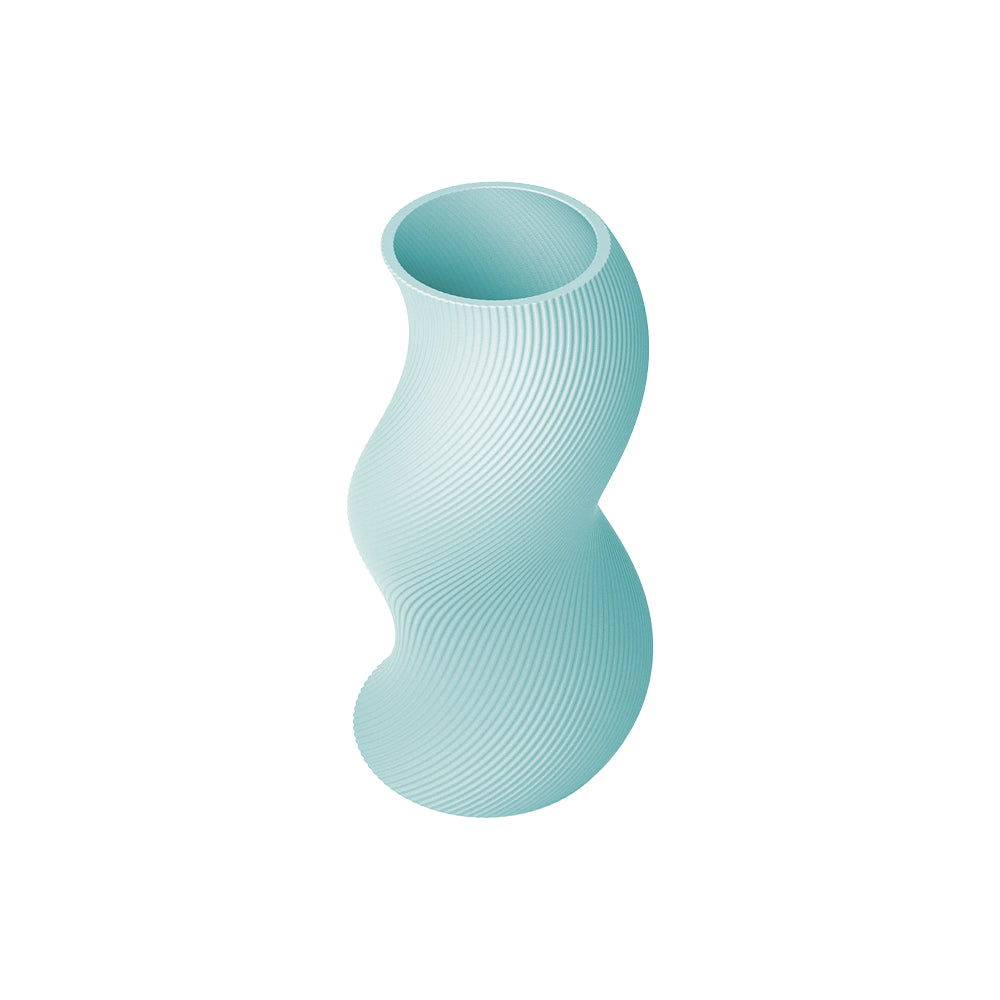 Elegant Spiral Vase – Modern Ridged Design for Home & Office Decor