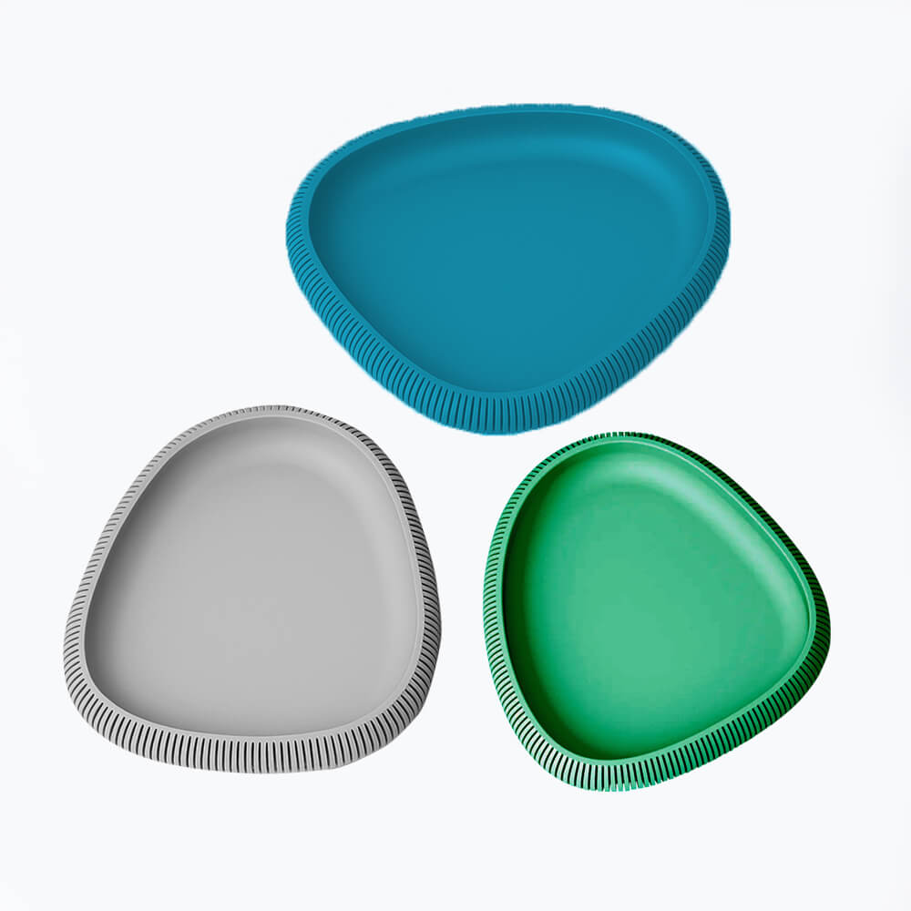 Modern Asymmetric Decorative Tray for Home Decor & Desk Organization