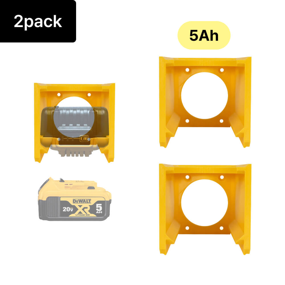 Battery Stacker Rack for DeWalt 20V - Wall Mount Organizer