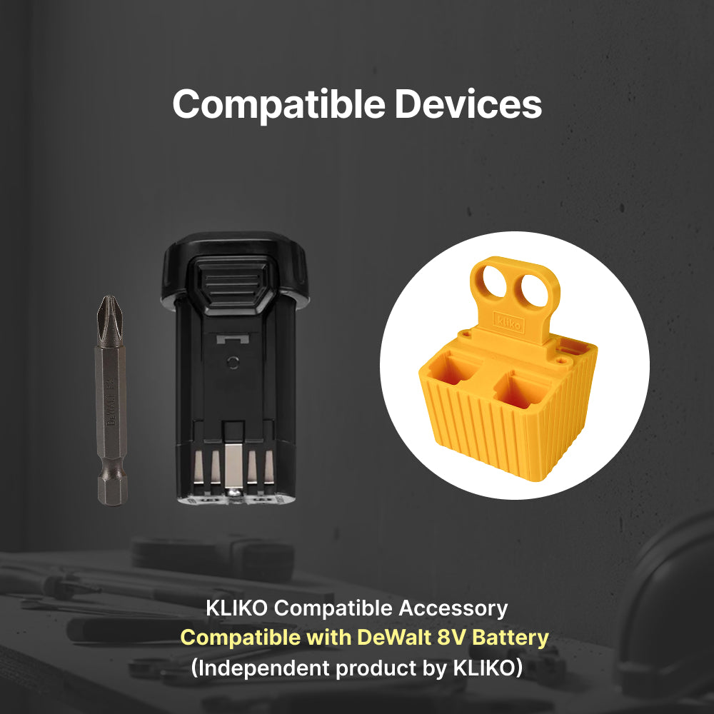 DeWalt 8V battery caddy