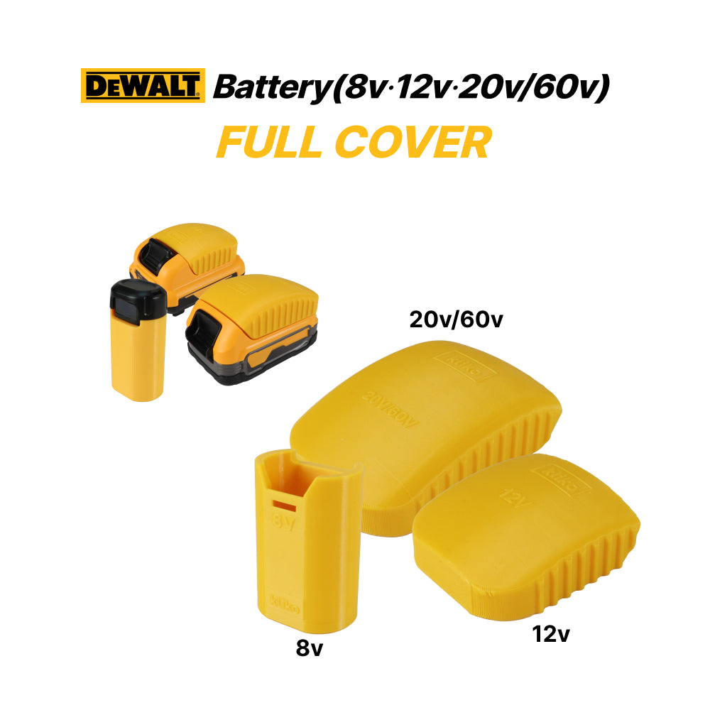 Dewalt 8V 12V 20V 60V Battery Full Cover