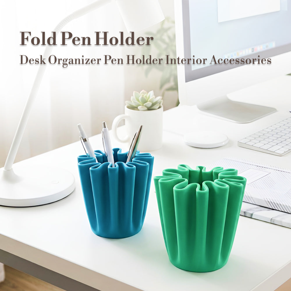 Minimalist Wave Design Pen Holder – Modern Desk Organizer