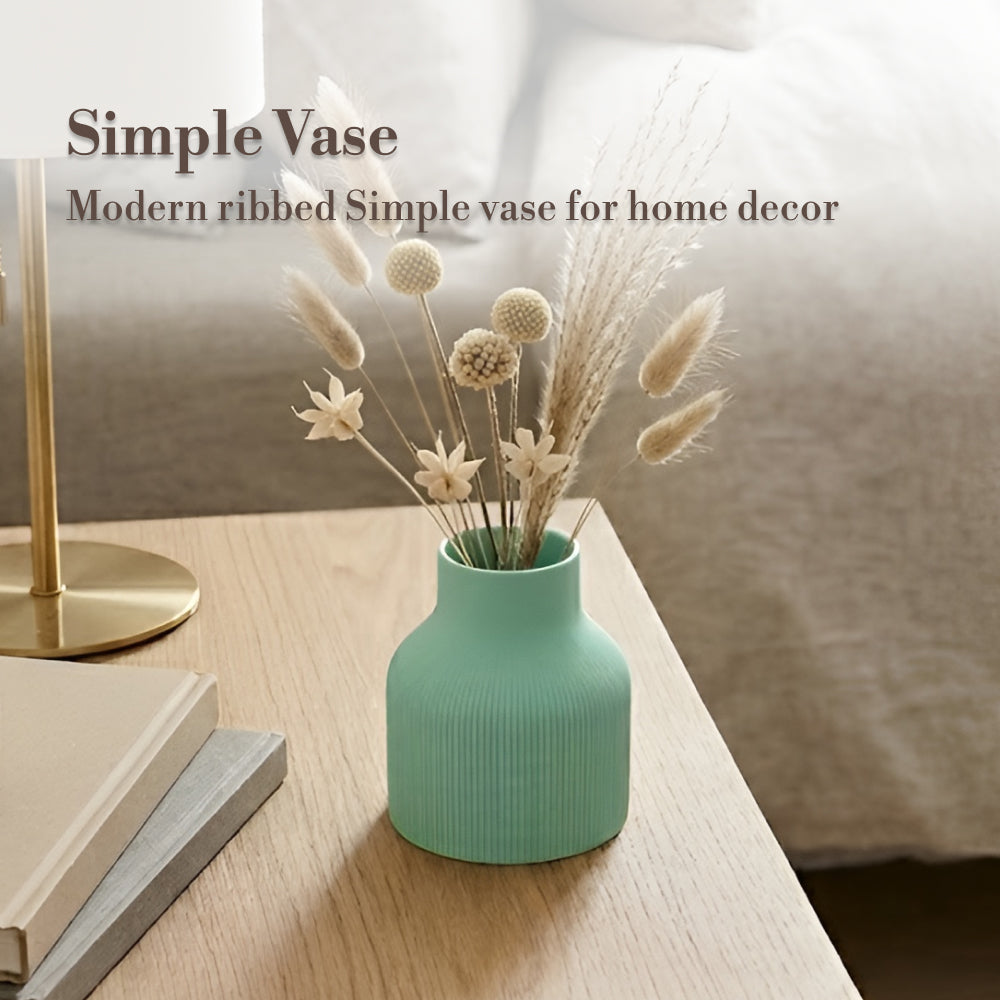 Aesthetic Cyan Vase – Modern Interior Object