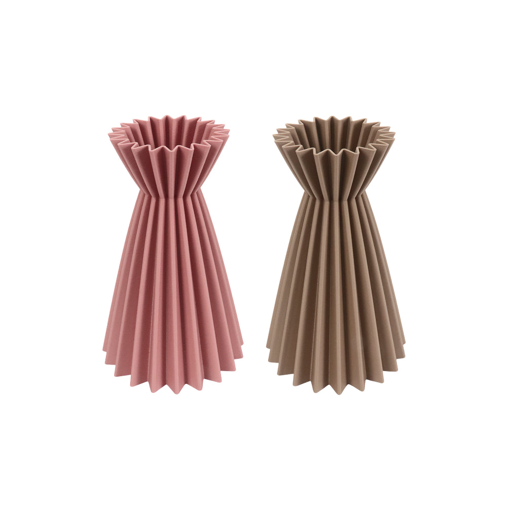 Modern Sculptural Pleated Vase – Elegant Home Decor Accessory