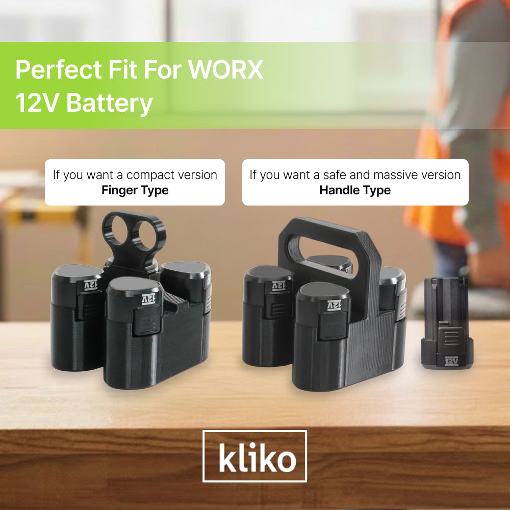 Worx_12V battery_Finger Caddy