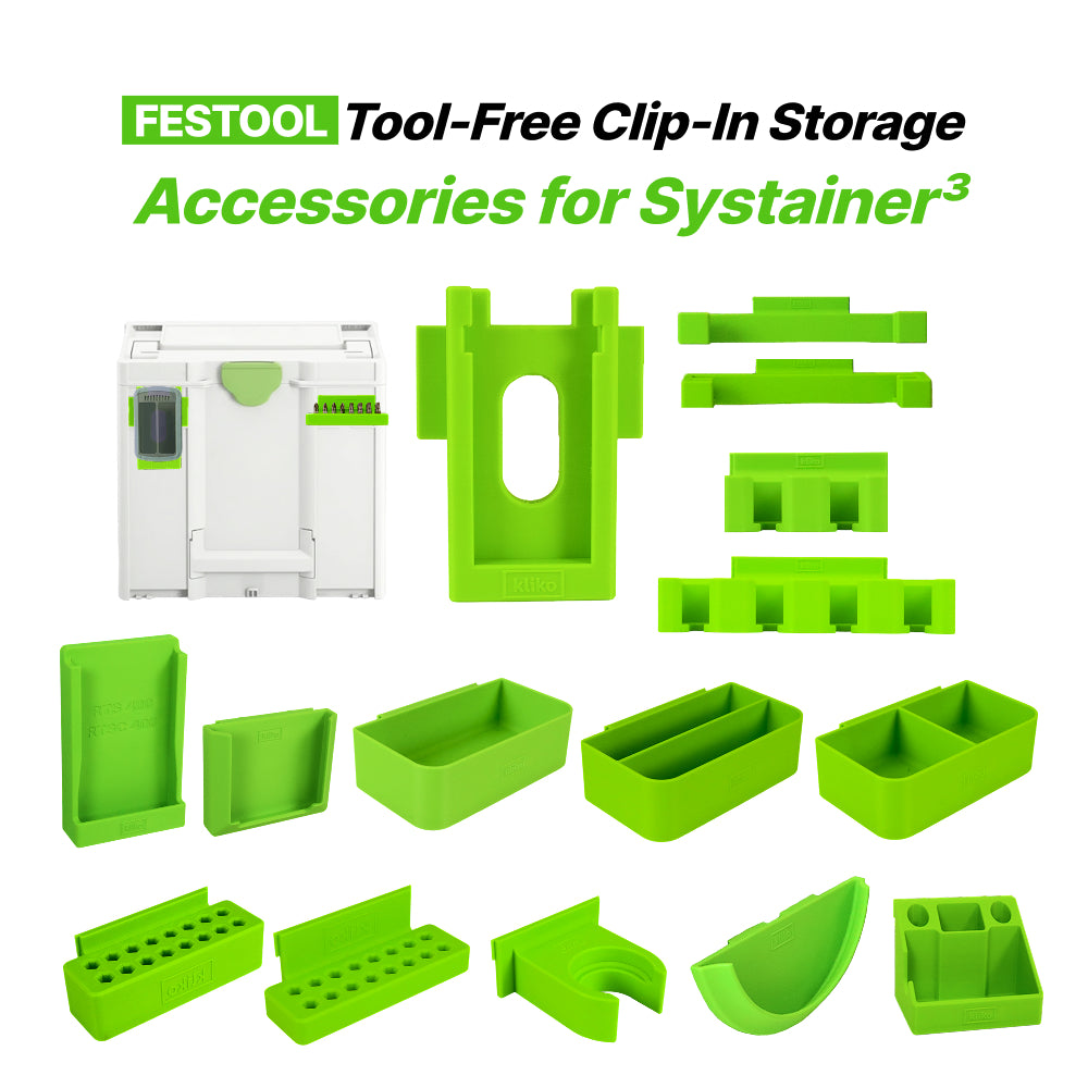 Festool Toll-Free Clip-In Storage Accessories for Systainer