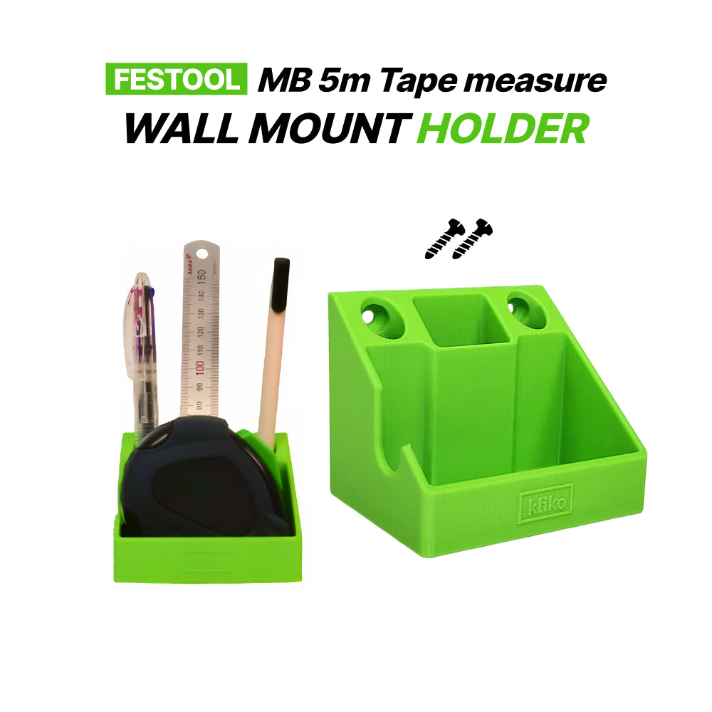 Festool MB 5m Tape Measure Wall Mount Holder – Measuring Tool Organizer