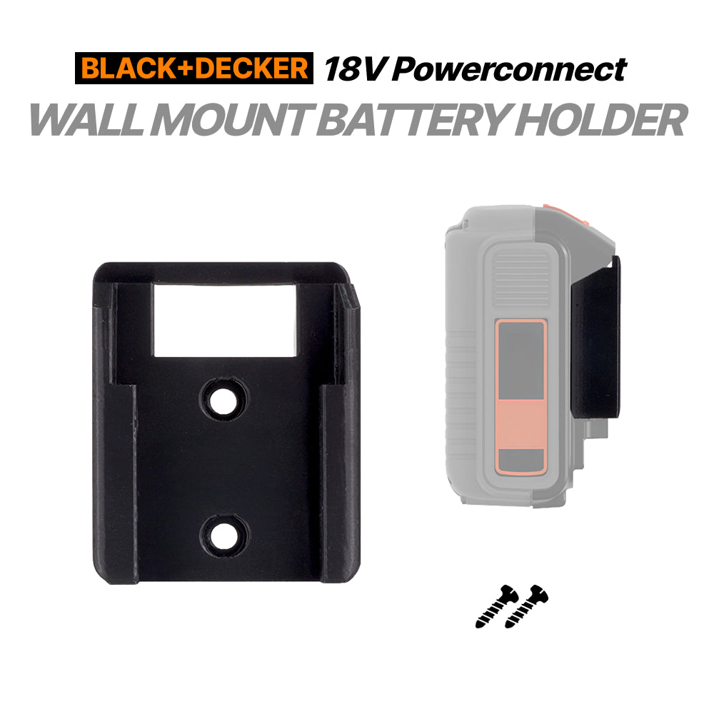 Black & Decker 18V Powerconnect Battery Wall Mount Holder-Storage Bracket