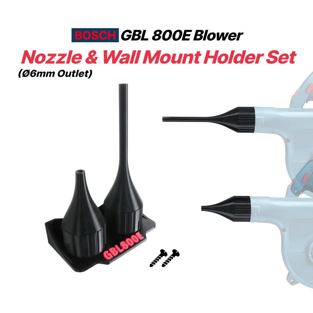 Bosch GBL800E 6mm Narrow Nozzle& Wall Mount holder Set