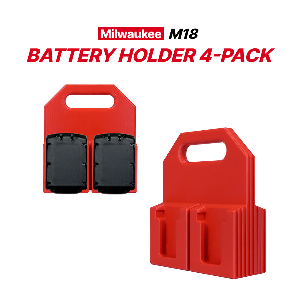 Milwaukee M18 Battery Holder 4-Pack – Portable Carry Caddy