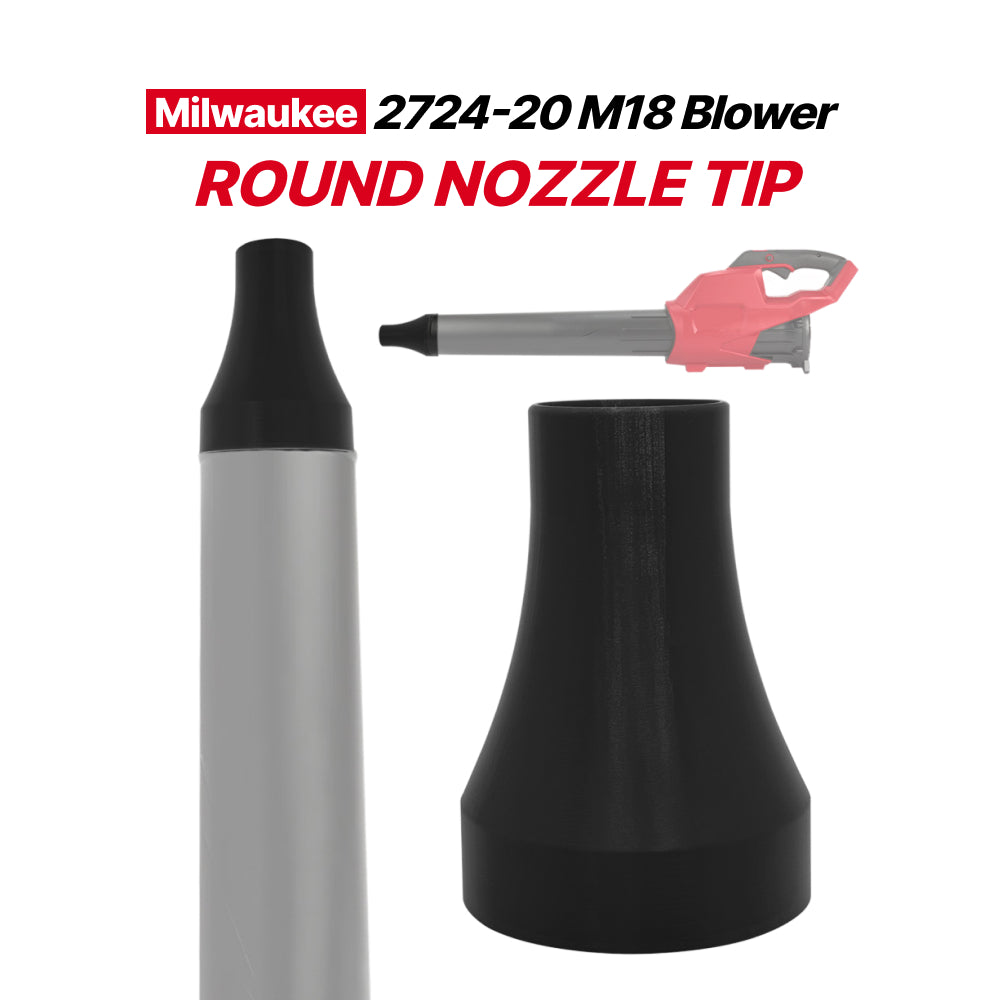 Buse ronde pour souffleur Milwaukee M18 – Accessoire de buse ronde durable pour souffleur M18, idéal pour un flux d'air concentré et des tâches de dépoussiérage
