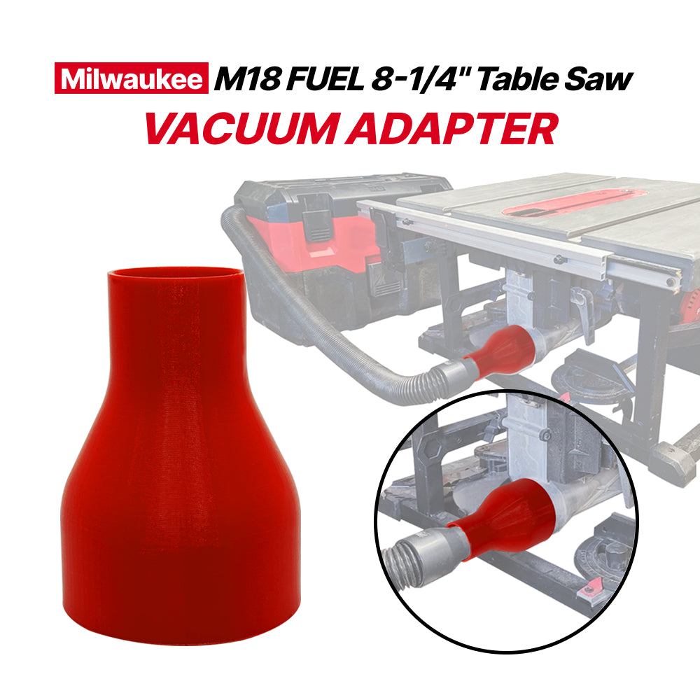 Adaptateur pour scie circulaire à table Milwaukee vers aspirateur – Adaptateur de dépoussiérage pour scie circulaire à table Milwaukee, idéal pour des espaces de travail plus propres, compatible avec les systèmes d'aspiration Milwaukee