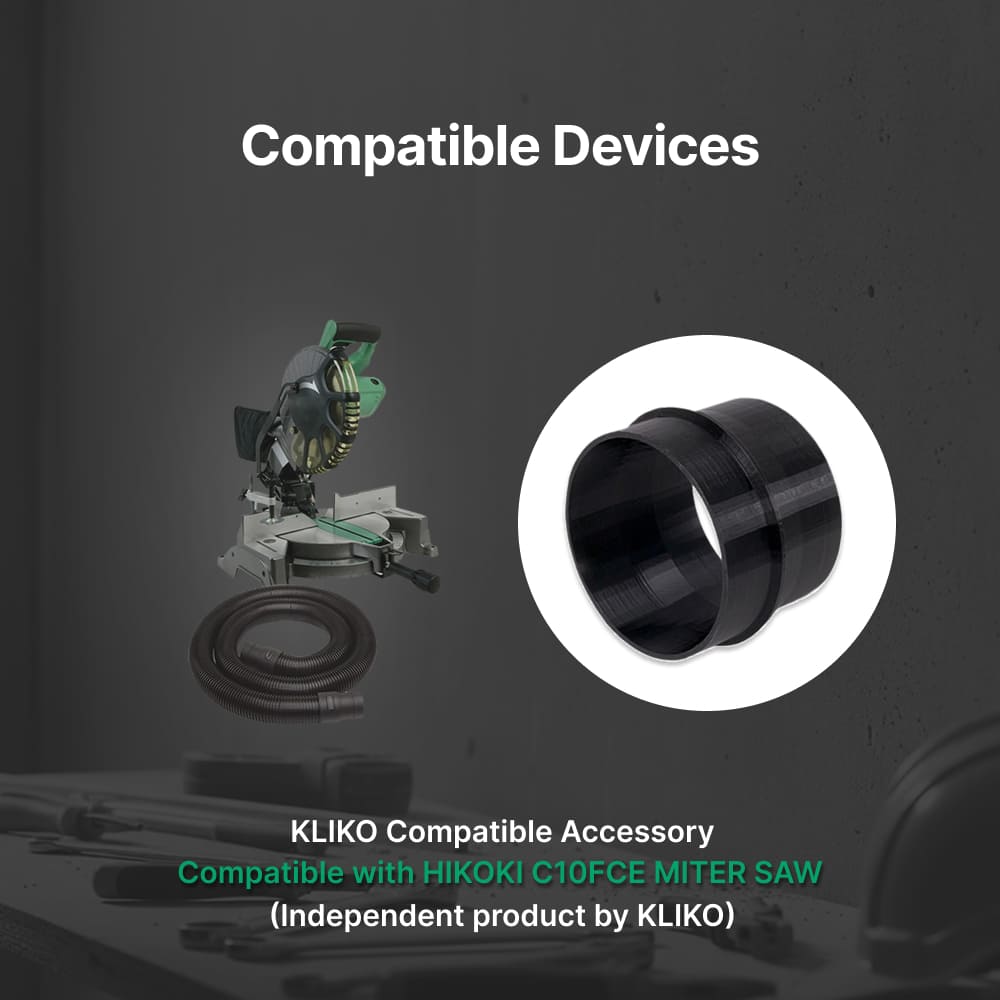 Vacuum Hose Adapter for Hitachi C10FCE Miter Saw