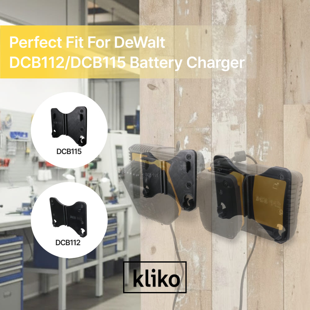 DCB112 & DCB115 Battery Charger Wall Mount