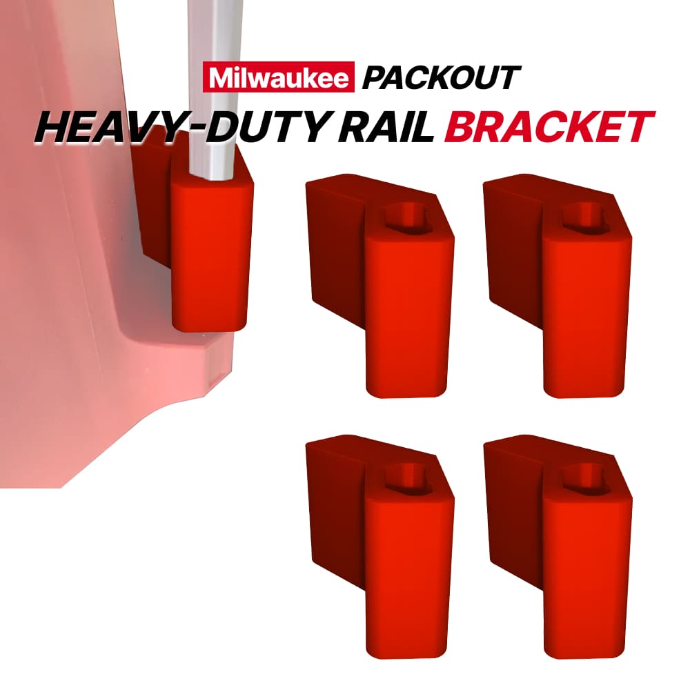 Milwaukee Packout Rail Bracket for Secure Storage