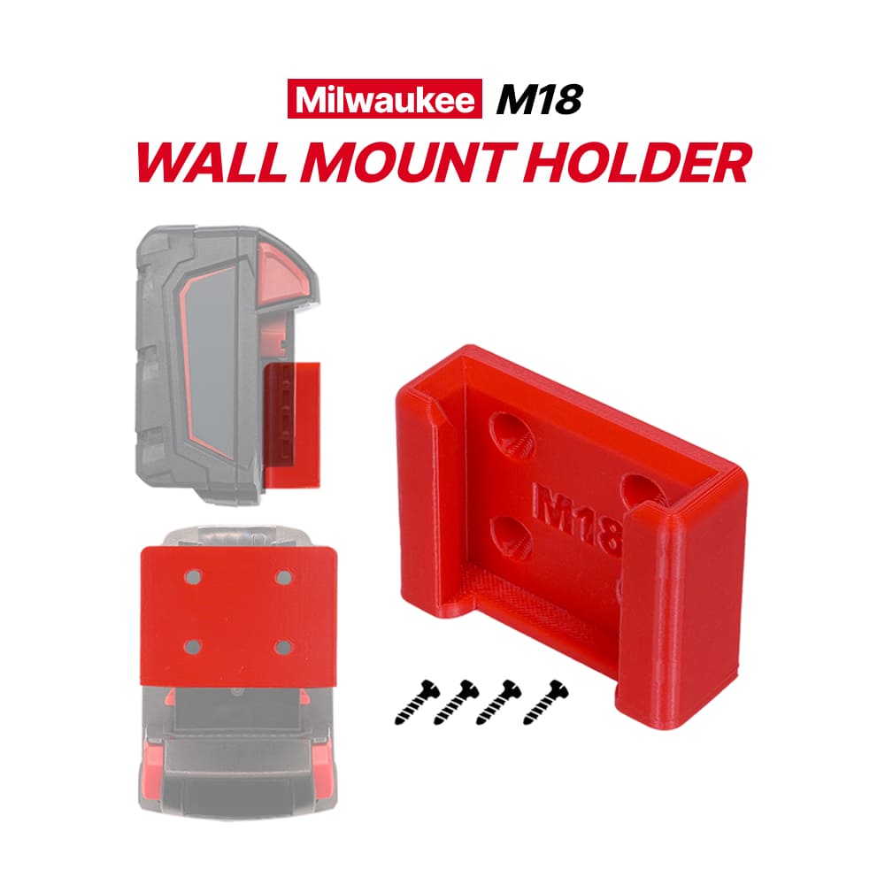 Milwaukee M18 Battery Holder – Wall-Mounted Organizer