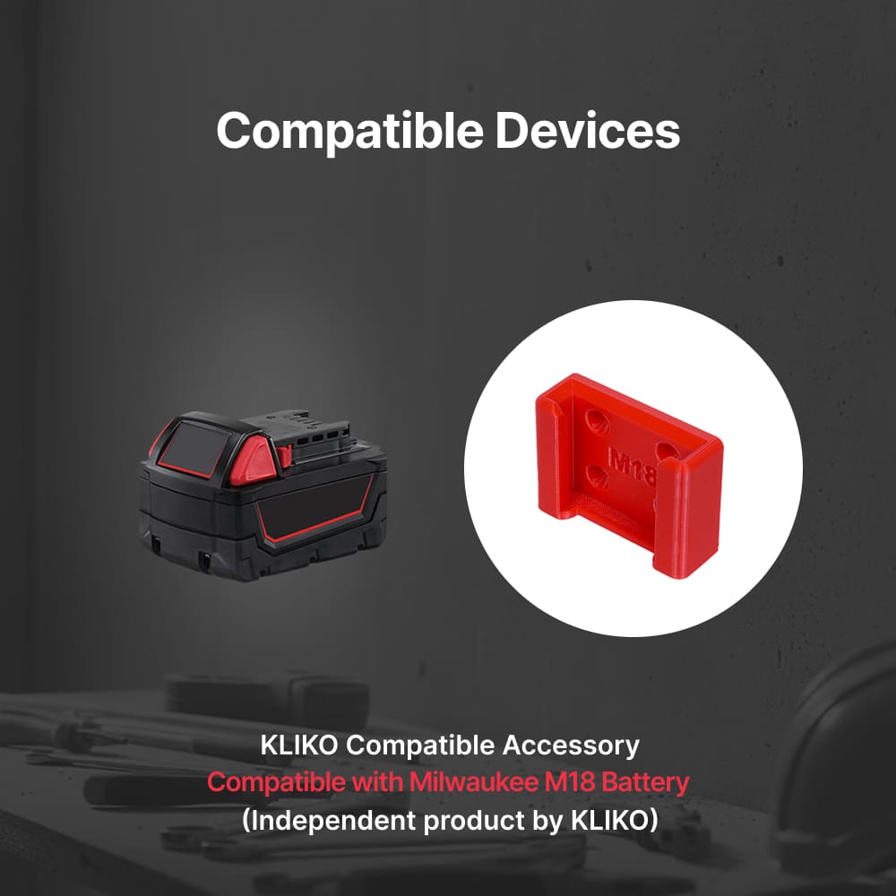 Milwaukee M18 Battery Holder – Wall-Mounted Organizer
