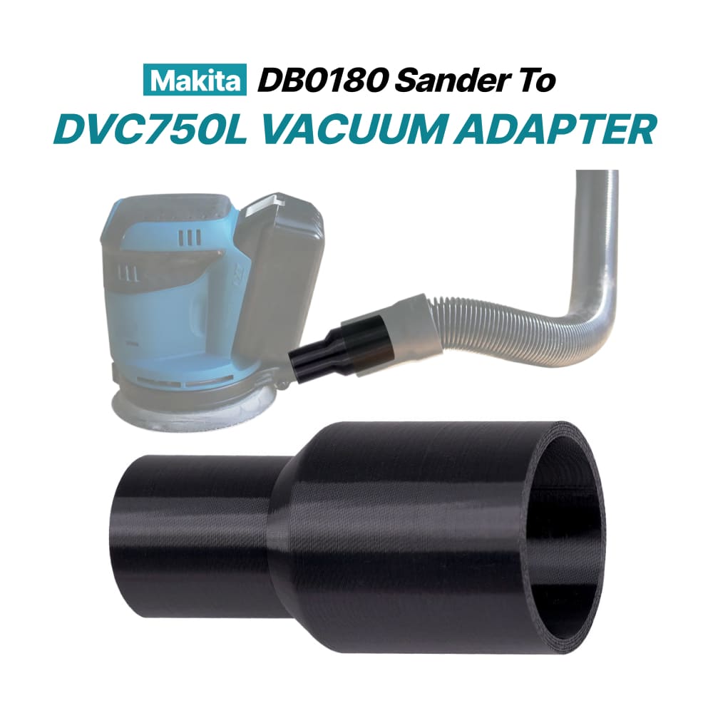 Makita DBO180 Sander to DVC750L Vacuum Adapter
