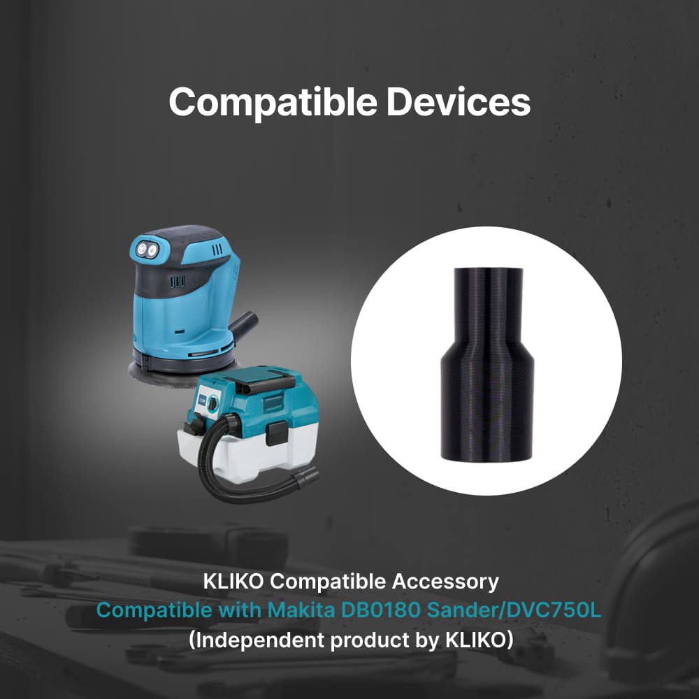 Makita DBO180 Sander to DVC750L Vacuum Adapter