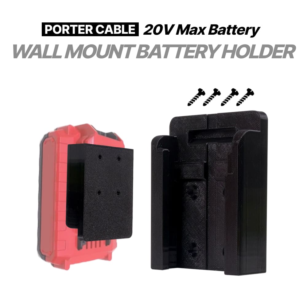 Porter Cable 20V Battery Mount – Wall Organizer Holder