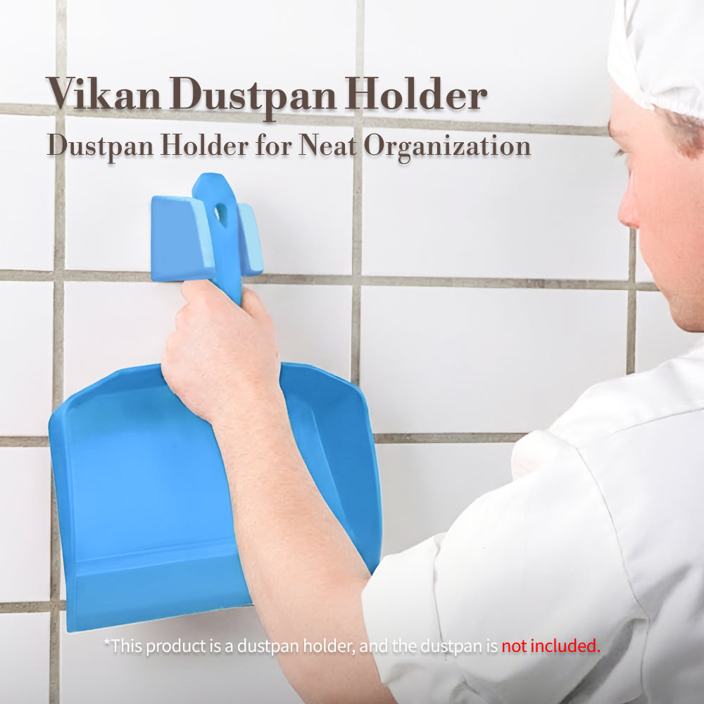 Vikan Dustpan Holder – Wall-Mounted Dustpan Storage Organizer