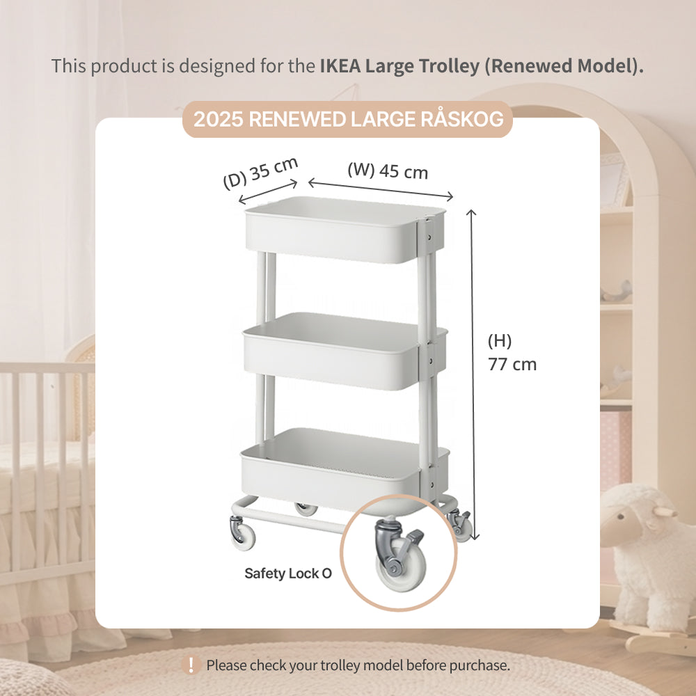 IKEA RÅSKOG 2025 Renewal Large Cart Storage Divider Inserts – Tea Bag & Medicine Organizer