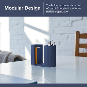 Modern Notebook Holder – Modular Minimalist Desk Organizer for A5/A6 Notebooks Durable PLA Stand - Furniture