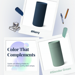 Modular Pen Holder & Desk Organizer – Stackable Pencil Cup with Removable Insert and 2 Small Storage Trays Space-Saving