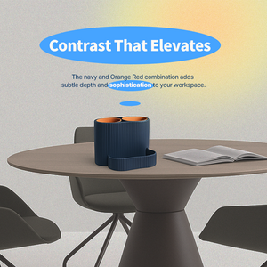 Revolve Desk Storage with Removable Divider – Compact Rotating Desktop Storage with Removable Insert for Pens Pencils