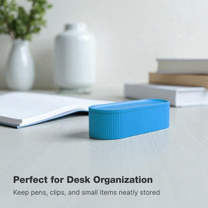 Smart Pen Tray + Box – Sky Blue & Bluish Green Eco Friendly PLA Desk Organizer Minimalist Design Furniture