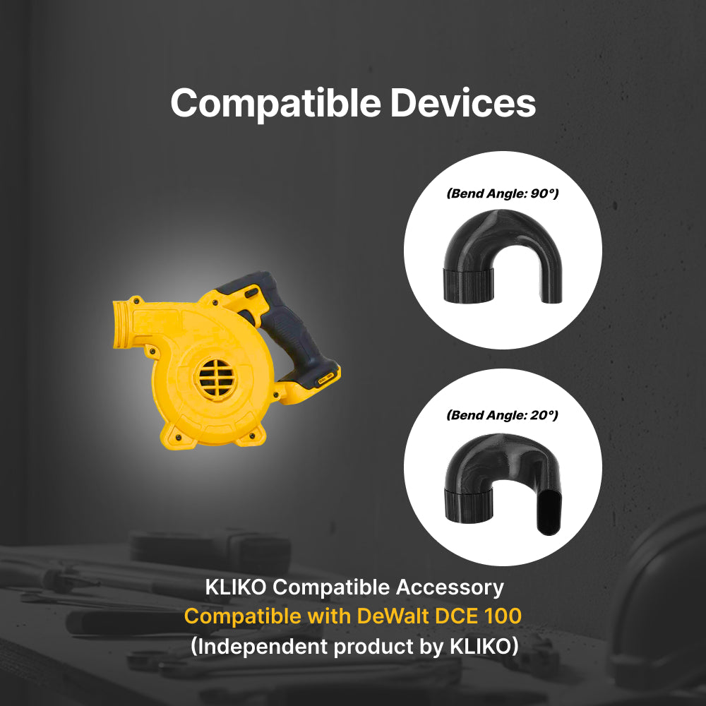 Dewalt DCE100 Blower Curved Nozzle – U Shape 20° & 90° Options