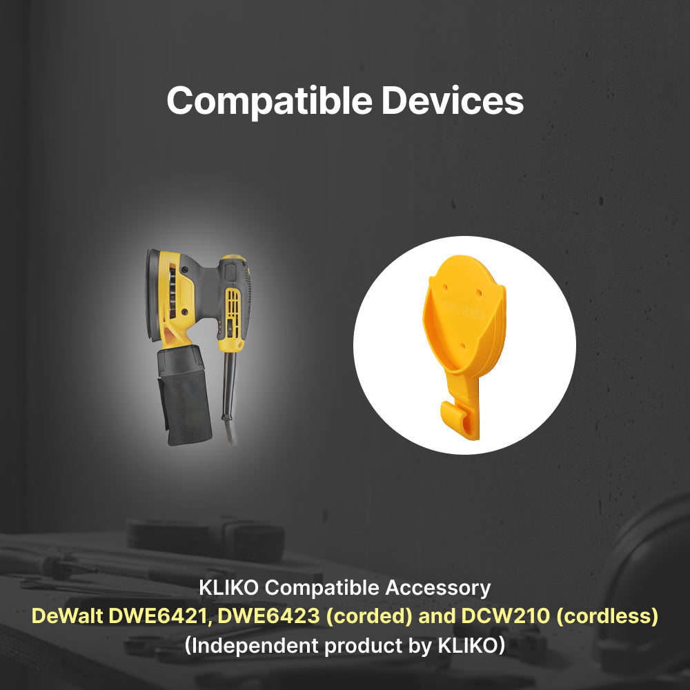 Dewalt DWE6423 orbital sander wall mount