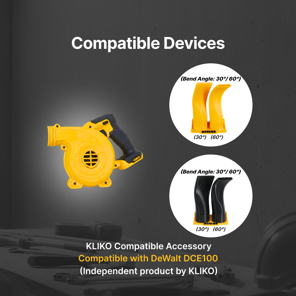 Dewalt DCE100N Flat Nozzle 30° & 60° Set with Wall Mount Holder