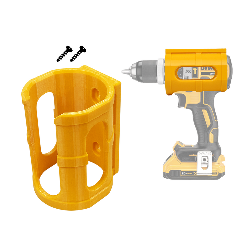 Drill Holder/dewalt – Universal Wall-Mounted Drill Holder – Compatible with most drills and impact drivers while keeping your workspace efficient