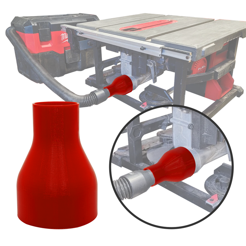 Milwaukee Table Saw to Vacuum Adapter – Dust Collection Adapter for Milwaukee Table Saw, Ideal for Cleaner Workspaces, Compatible with Milwaukee Vacuum Systems