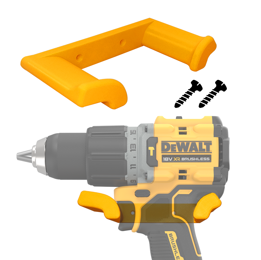 Honeycomb HSW Drill Holder, Heavy Duty Power Tool Organizer, Wall Mounted Garage Storage Rack