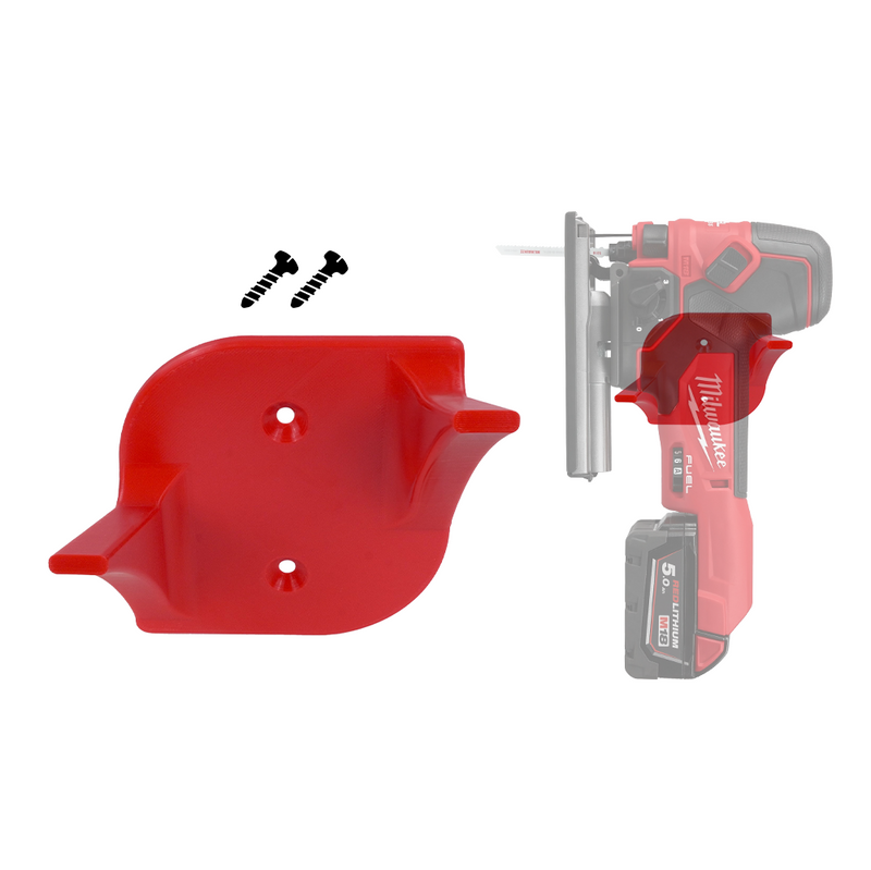 Tool Hanger Hook Compatible with Milwaukee M18 Jig Saw – 80mm Wall Mount – Quick & Easy Setup