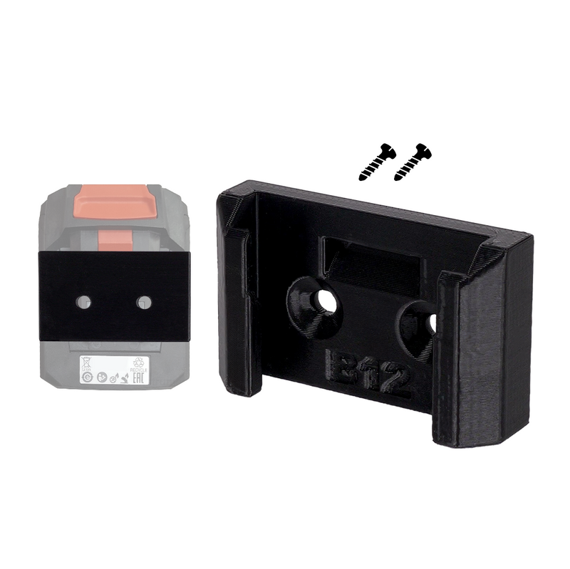 B12 HILTI Battery Holder – Wall-mounted battery holder for HILTI 12V – Saves space and keeps batteries secure