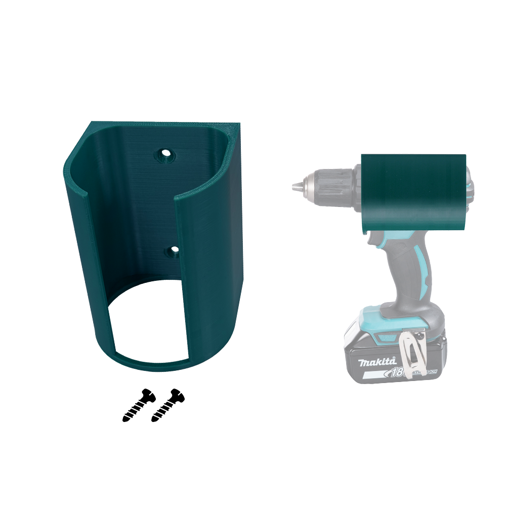 Makita drill hanger – Wall-mounted Makita Drill Hanger – Space-saving and easy access storage for 18V DDF482 Makita drill